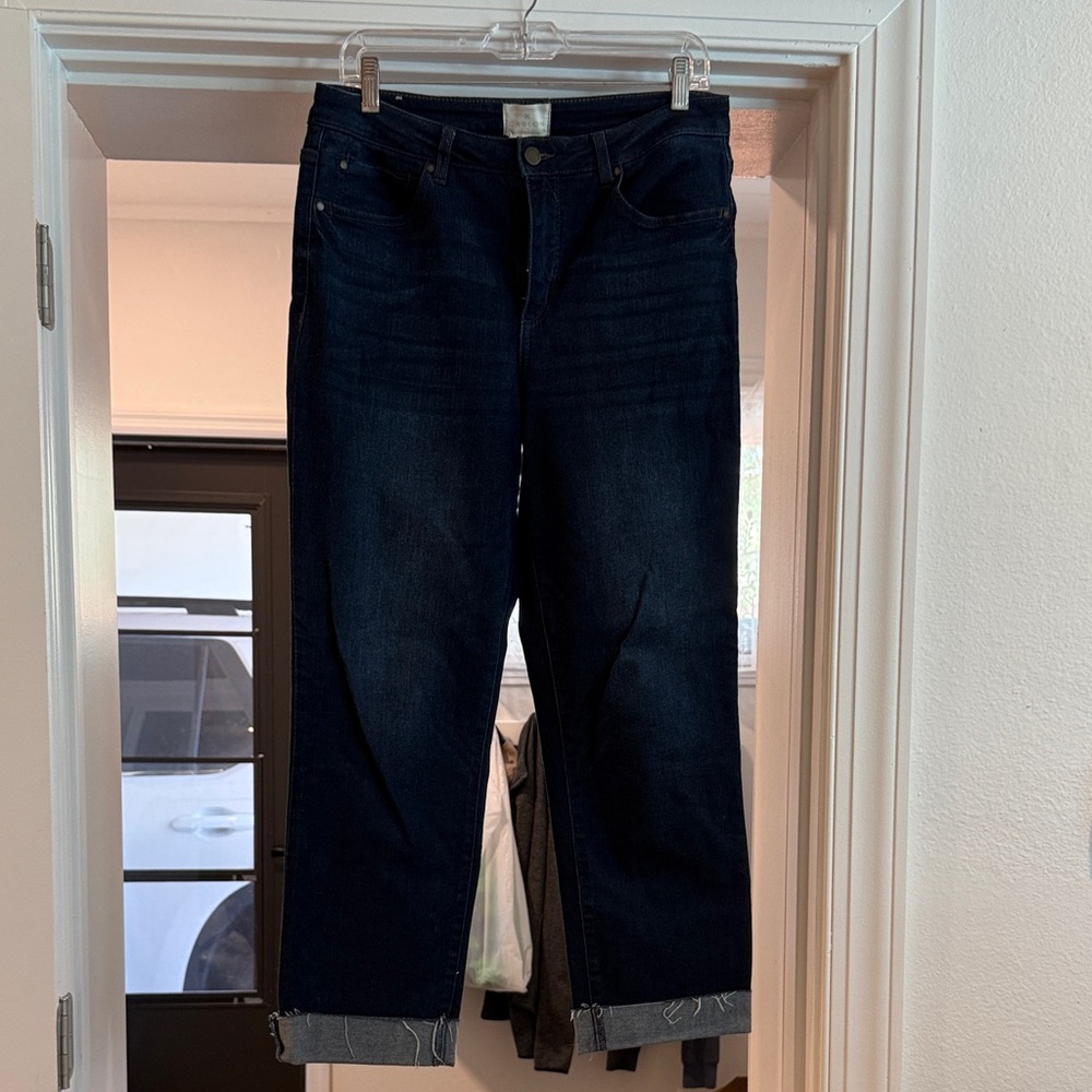 Caslon Dark Blue Straight Leg Jeans